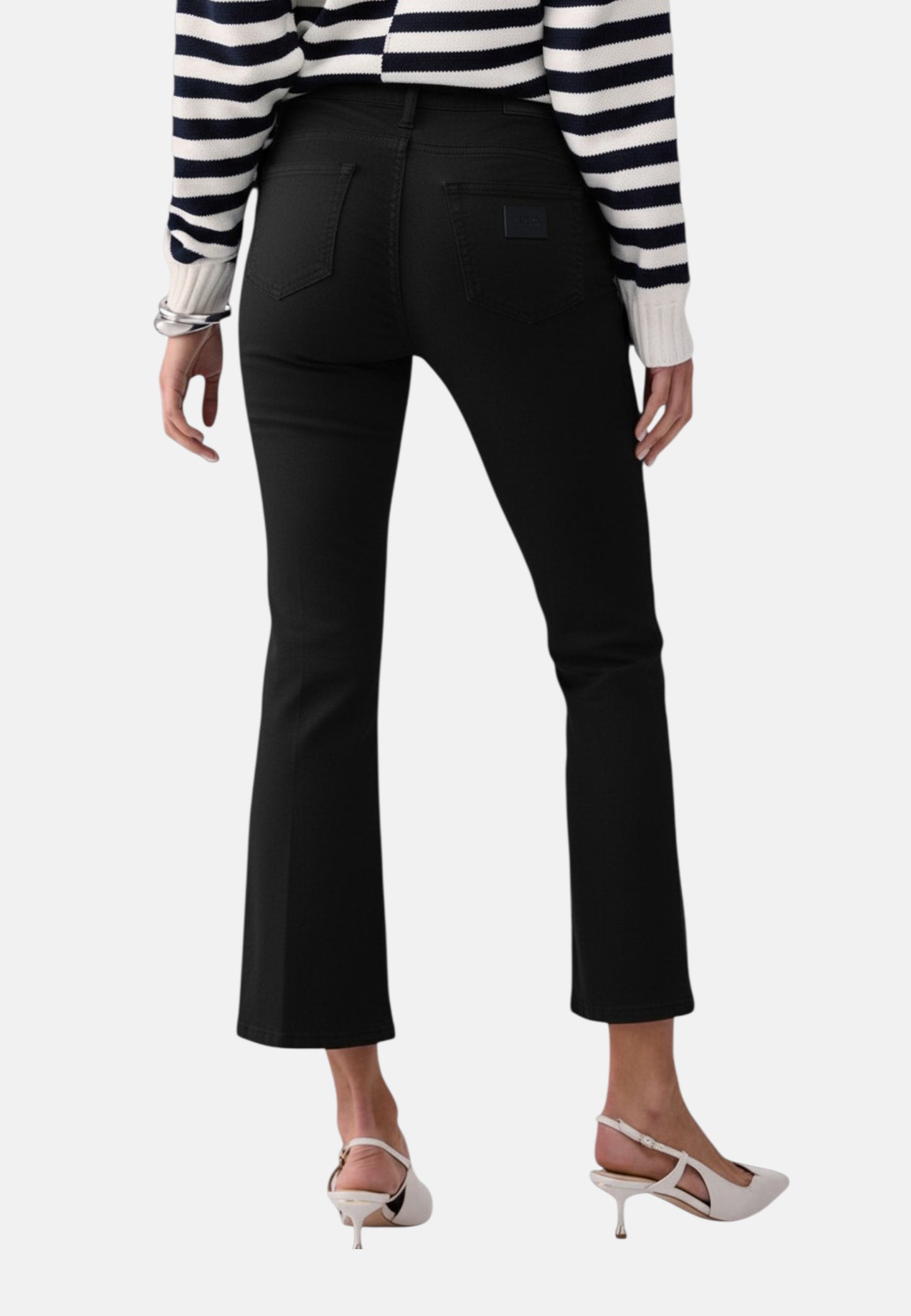 Pantaloni Flare Fit Donna Liu Jo Cropped Vita Alta Princess WA6256T367A