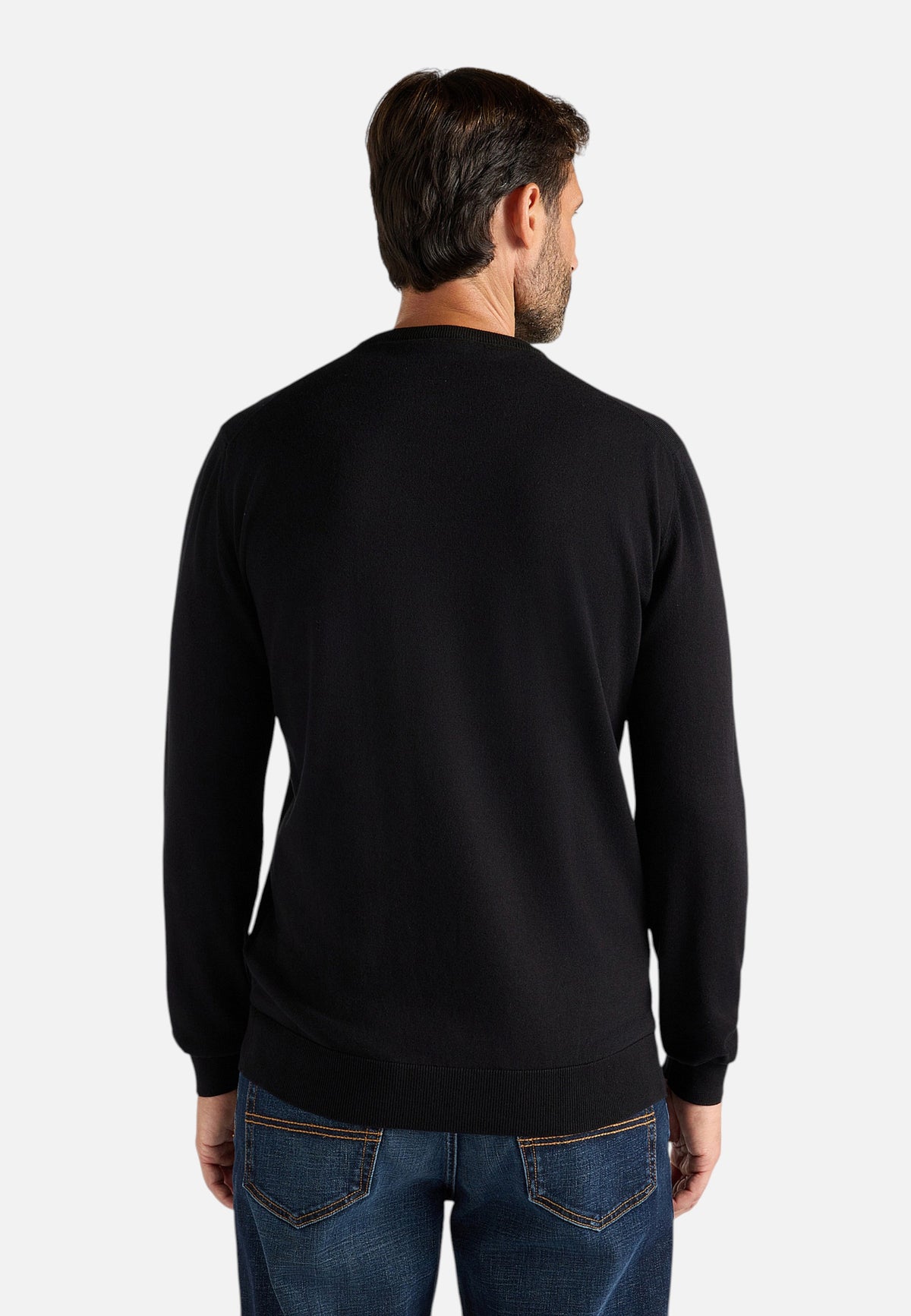 Maglia A Girocollo Uomo Harmont & Blaine Misto cotone e cashmere, Regular Fit, Tinta unita, Finiture a costine, Made in Italy  HRR249030744
