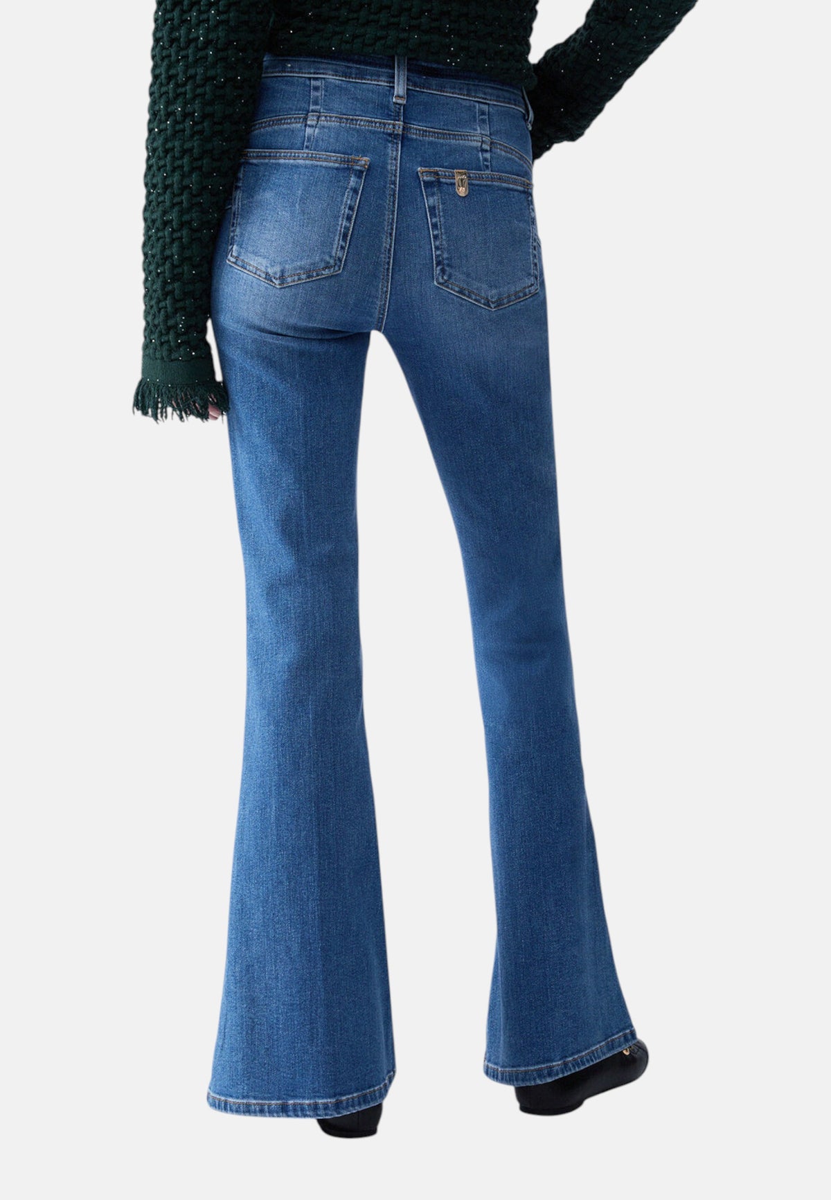 Jeans Flare Fit Donna Liu Jo Bottom Up A Vita Alta Good Super Beat UF6087D0264
