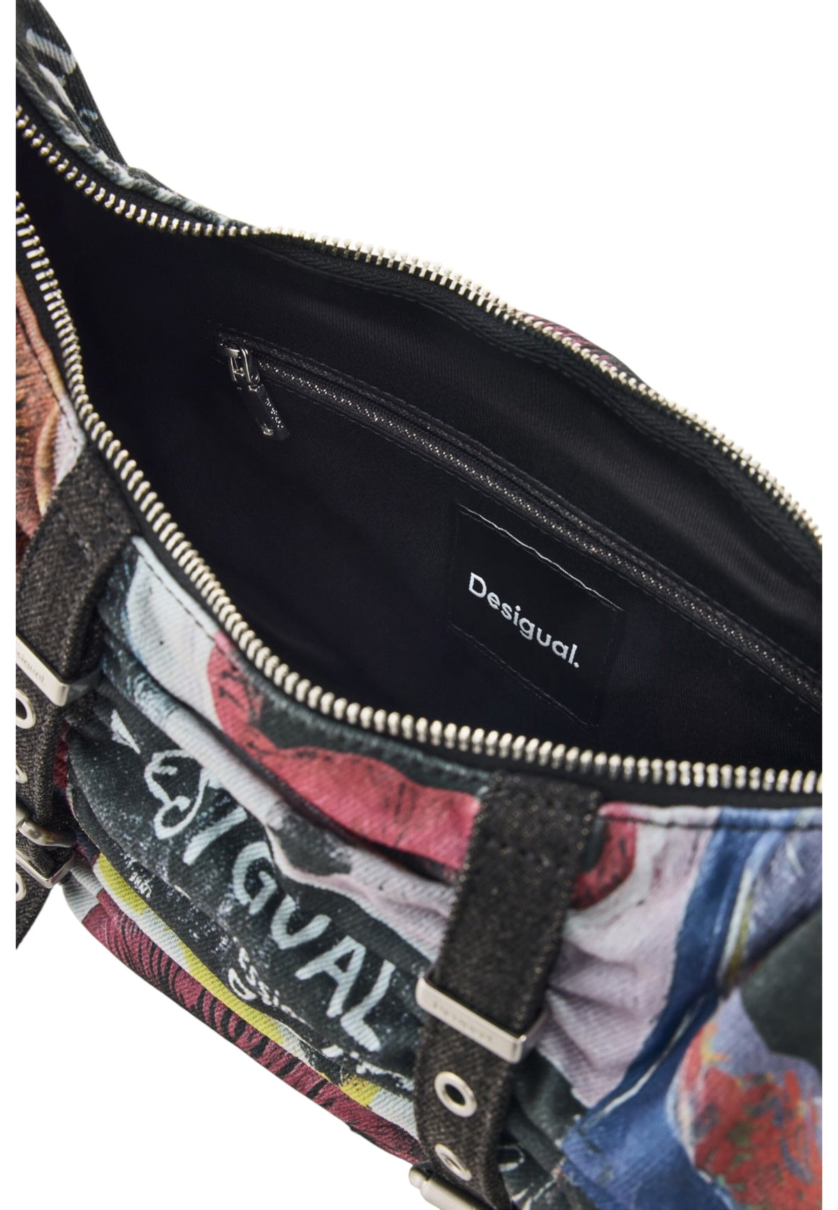 Borsa A Spalla Donna Desigual  Bag Graffiato Blue Calgary 3.0 26WAXA31