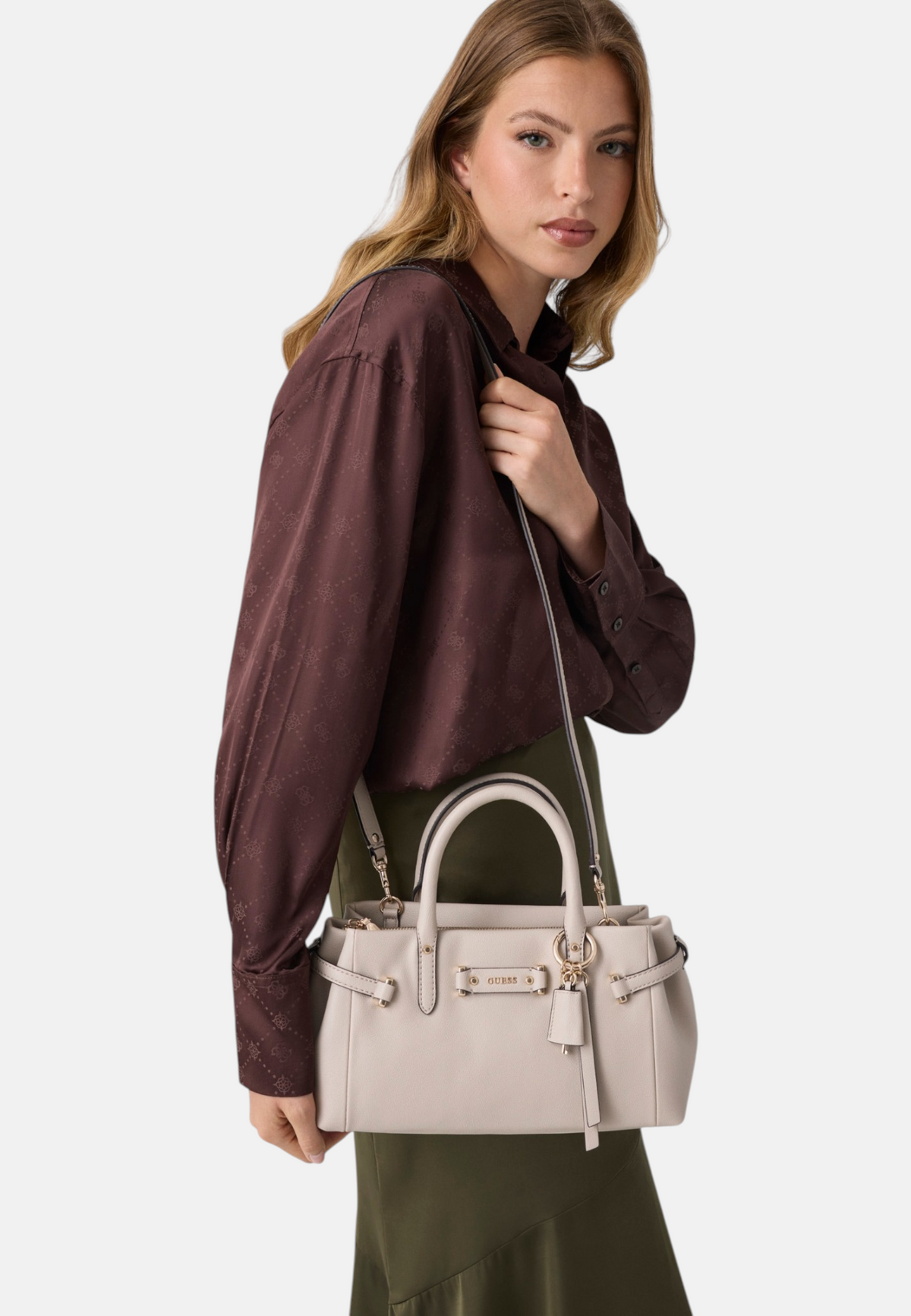 Borsa A Mano Donna Guess Small Girlfriend Satchel Dorothy HWBG2231050