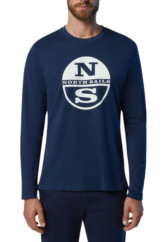 T-Shirt Manica lunga Uomo North Sails Con Grafica  692904