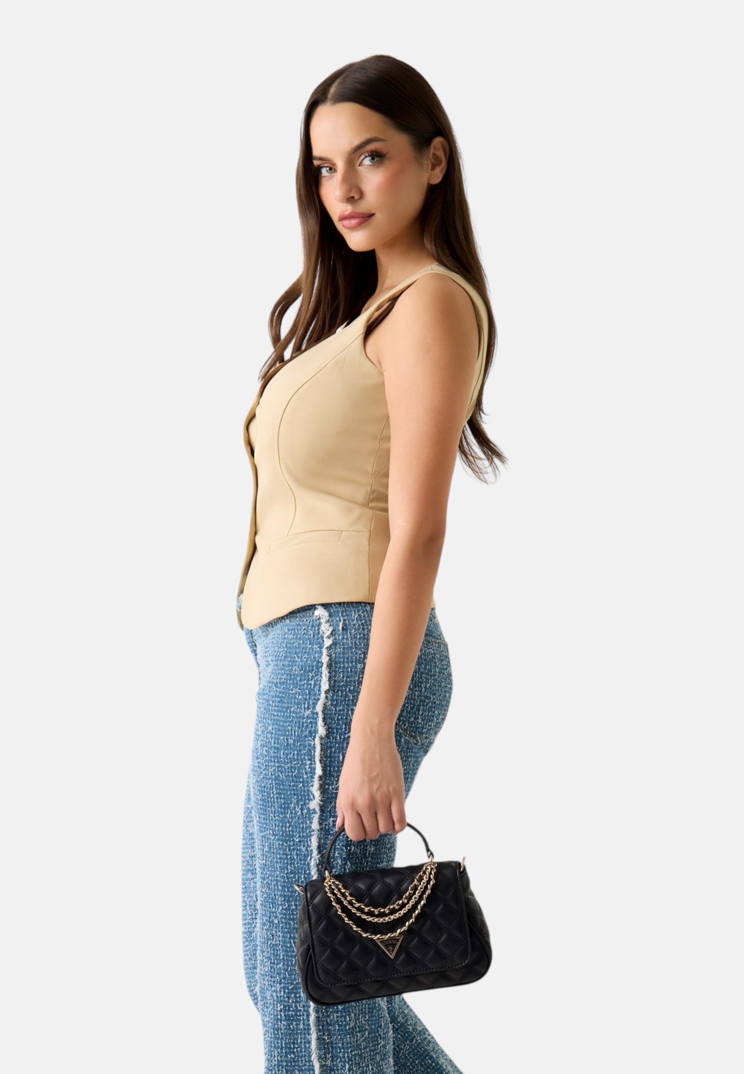 Borsa A Mano Donna Guess Top Handle Flap Giully Ii HWQG9673190