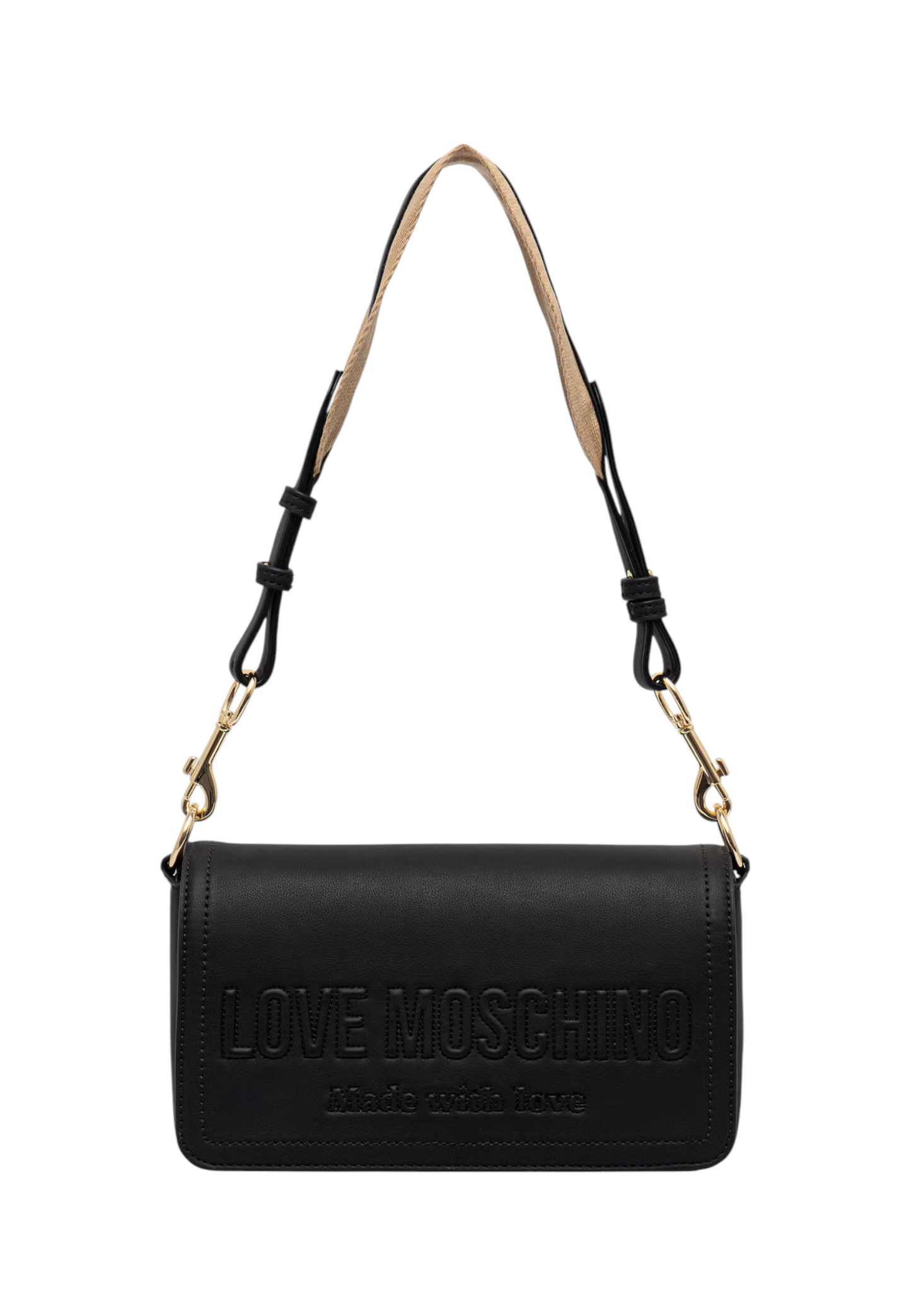 Borsa A Tracolla Donna Love Moschino Rettangolare Con Logo In Rilievo  JC4046PP1PLE0
