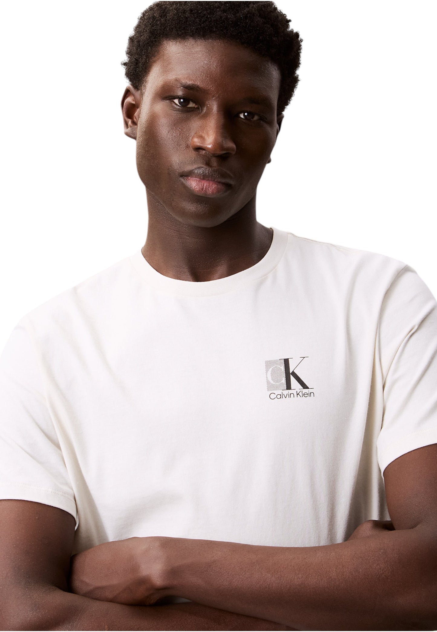 T-Shirt Manica Corta Uomo Calvin klein  30S Eu Sp Ck Abst LV04RC853G