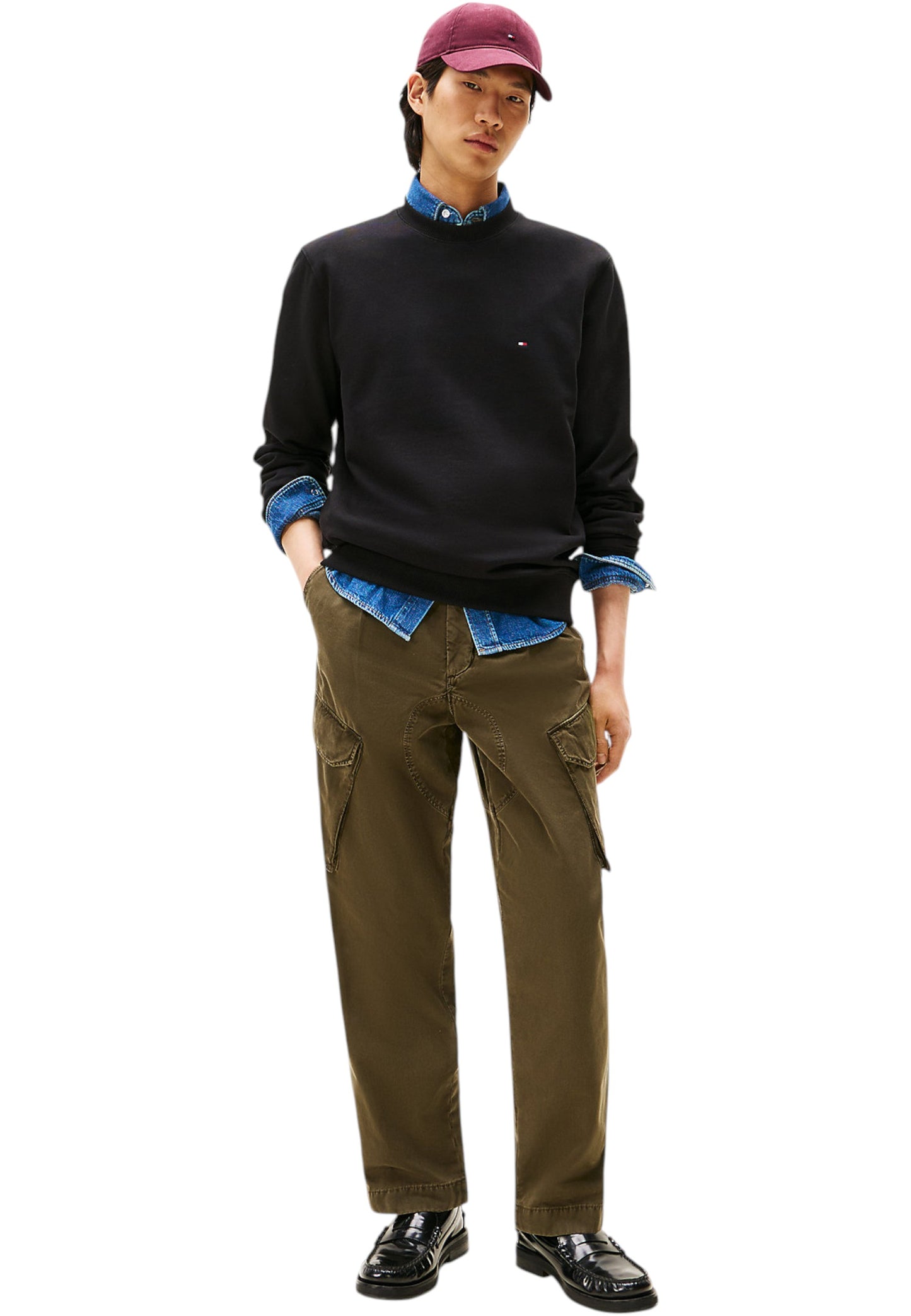 Felpa A Girocollo Uomo Tommy Hilfiger  Essential Terry MW0MW37237