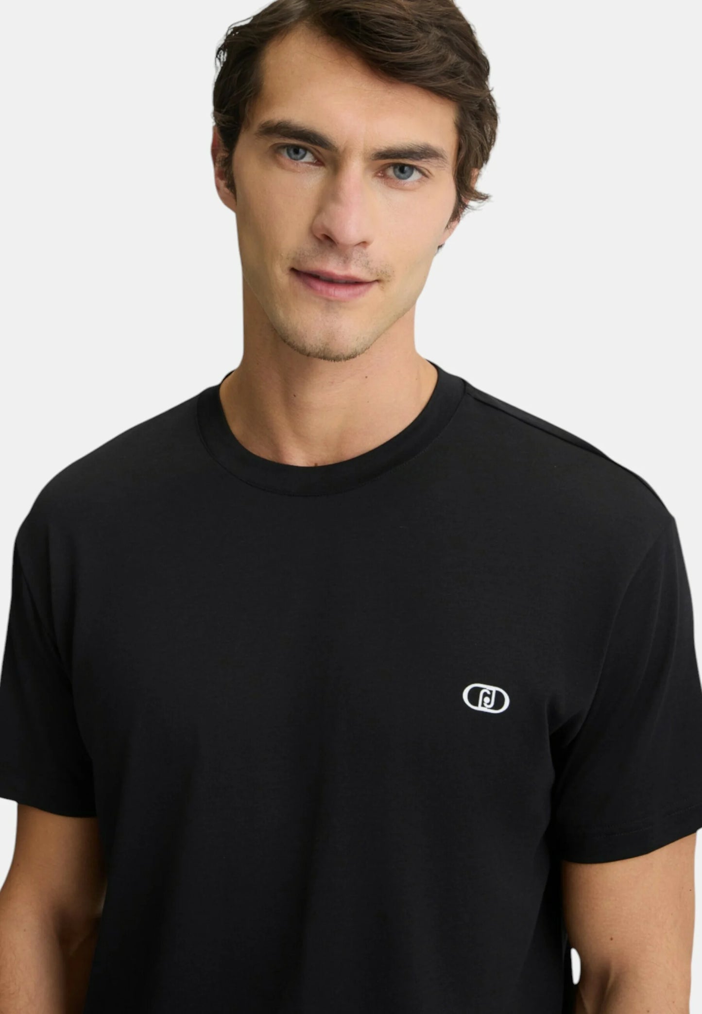 T-Shirt Manica Corta Uomo Liu Jo In Lyocell  QXX115J4805