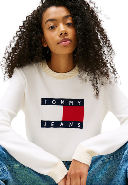Maglione A Girocollo Donna Tommy Jeans  Tjw Clrblckflag DW0DW20970