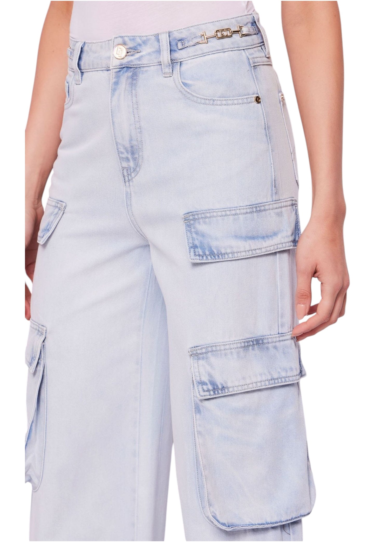 Jeans Cargo Donna Gaudi