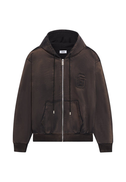 Felpa Con Zip Uomo Gcds  Faded B2CM1908JE7