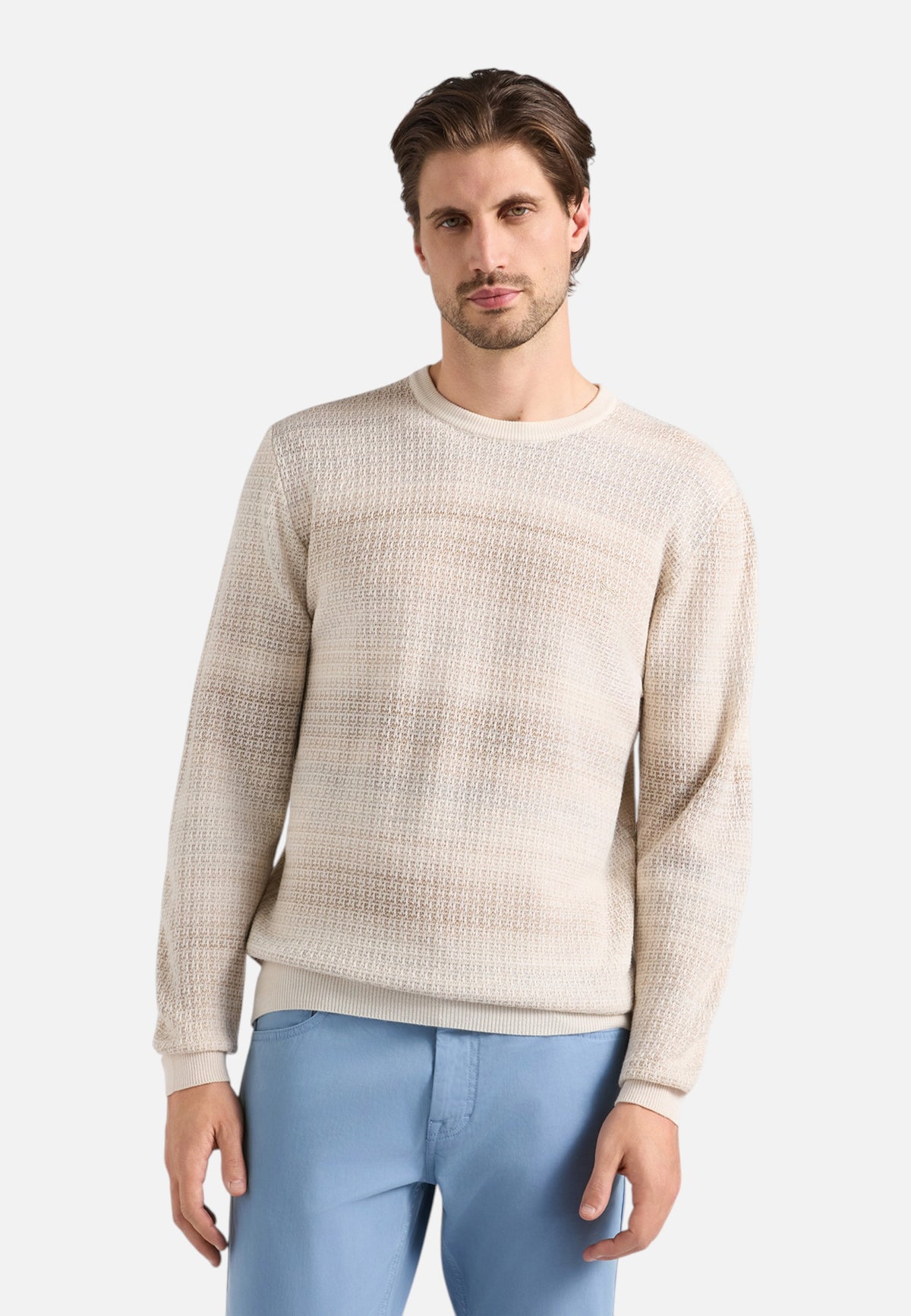 Maglione A Girocollo Uomo Harmont & Blaine Lavorazione 3D, Dettaglio stampato, Regular Fit, Filato caldo, Made in Italy, Logo Harmont & Blaine  HRR962030277