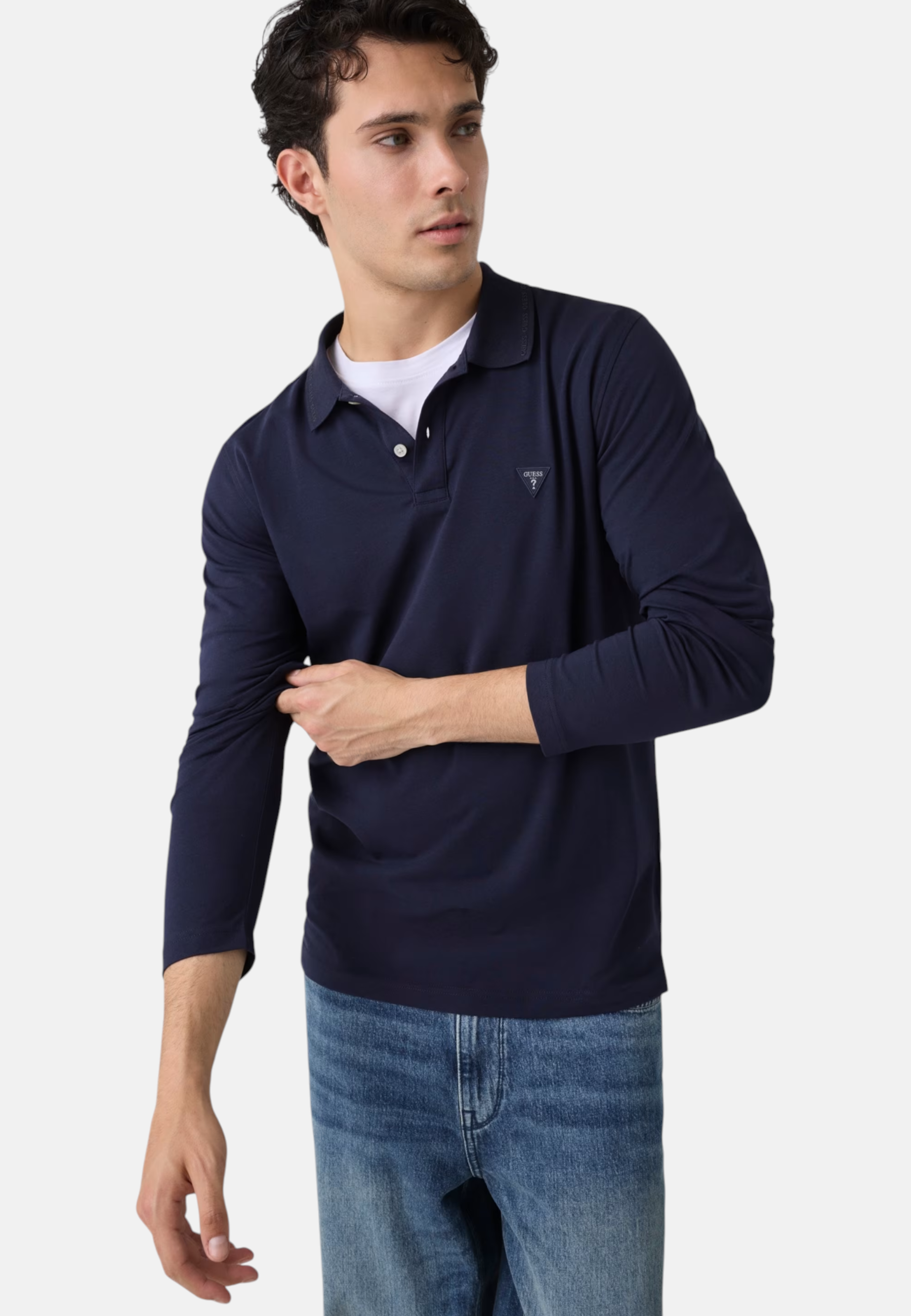 Polo Manica lunga Uomo Guess Jersey Basic M6YP36K4395