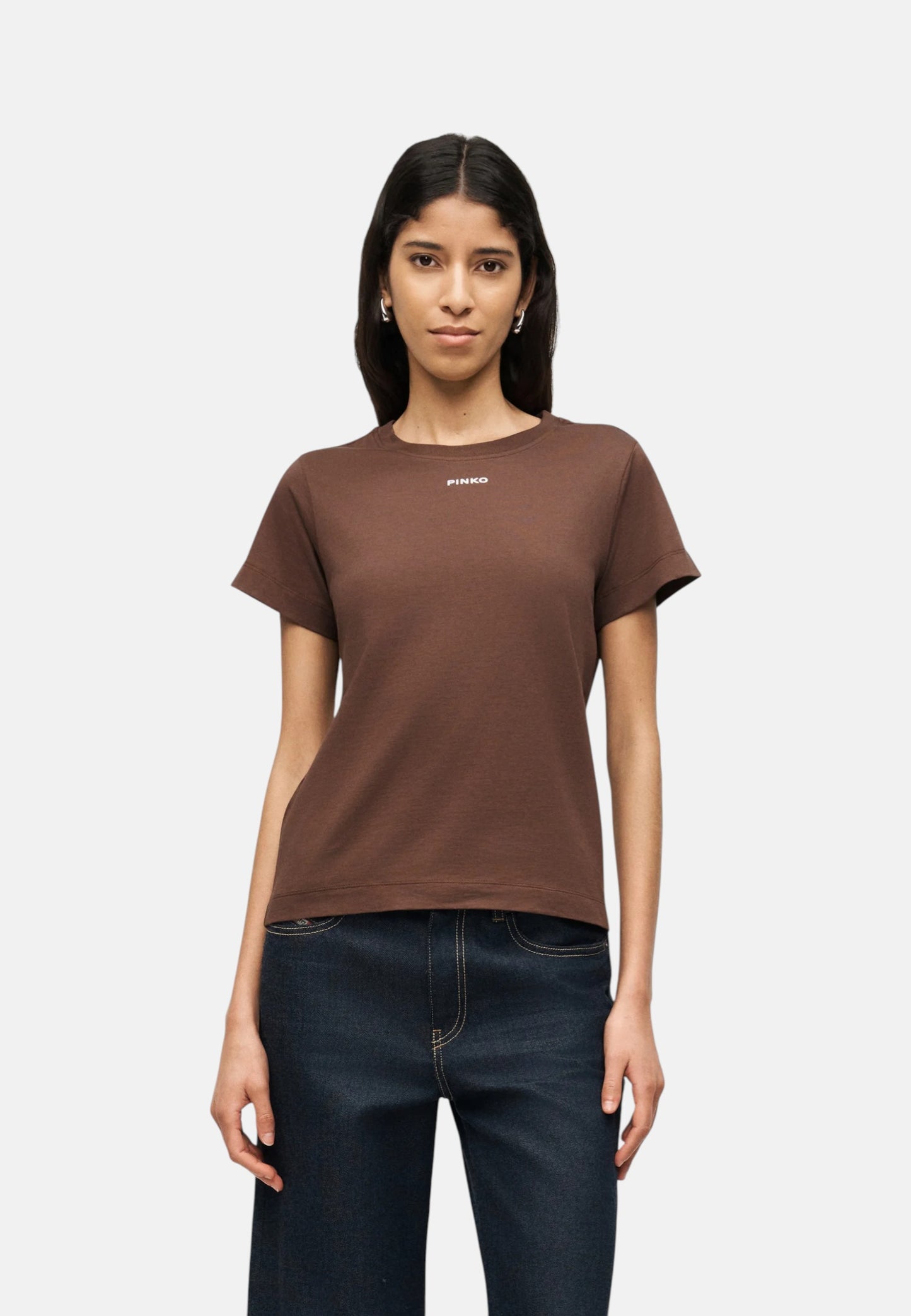 T-Shirt Manica Corta Donna Pinko Con Logo PINKO Basico 100373A34F