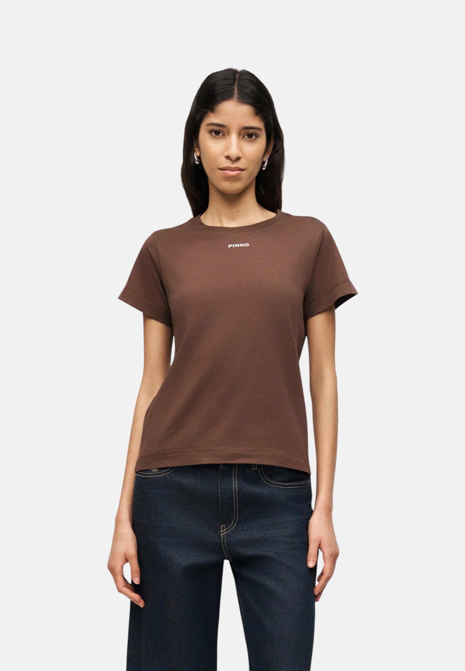 T-Shirt Manica Corta Donna Pinko Con Logo PINKO Basico 100373A34F