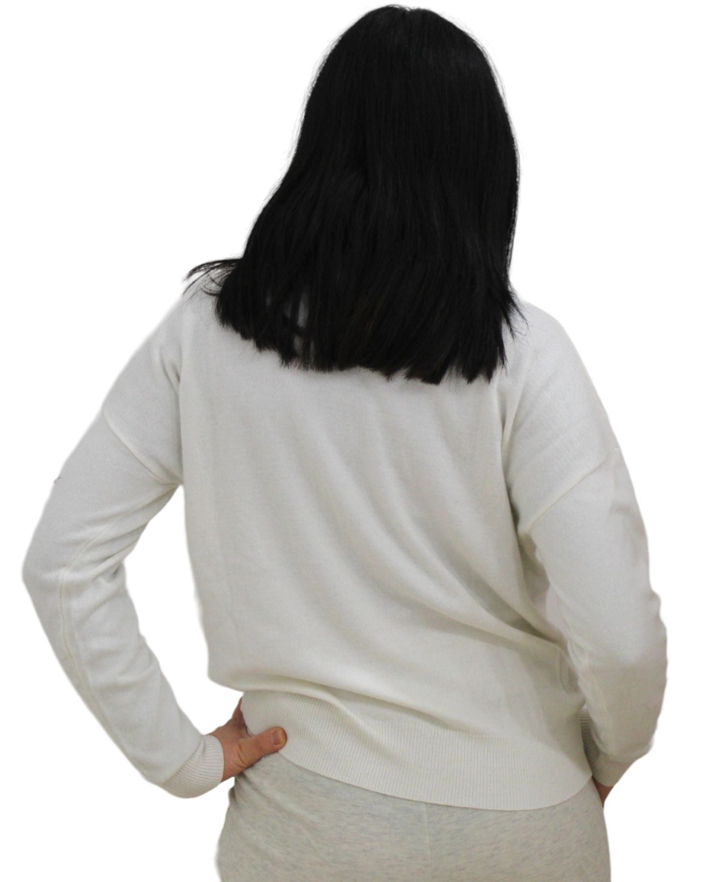 Maglione Collo Alto Donna White Wise   ESS156