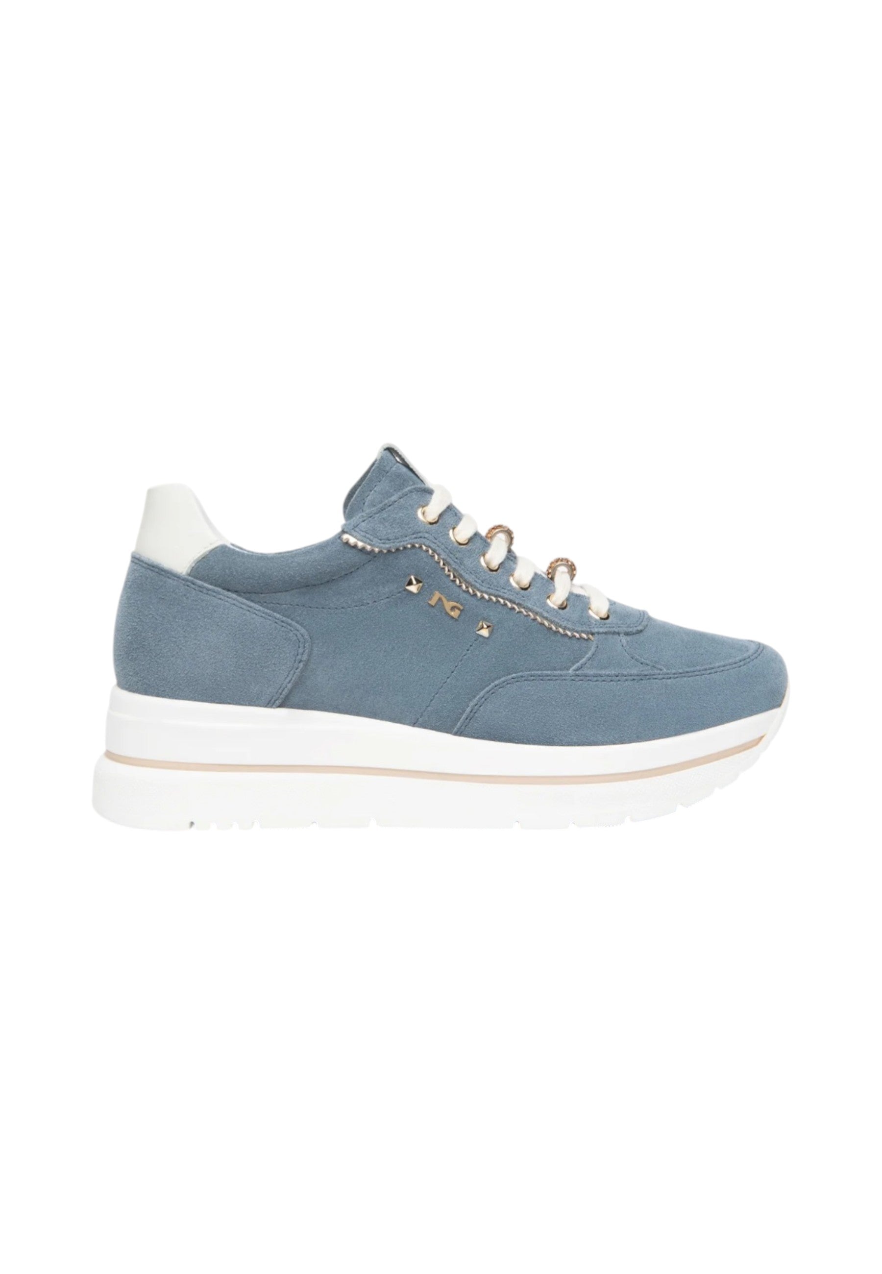 Sneakers Basse Donna Nero Giardini In Pelle Scamosciata  E615200D