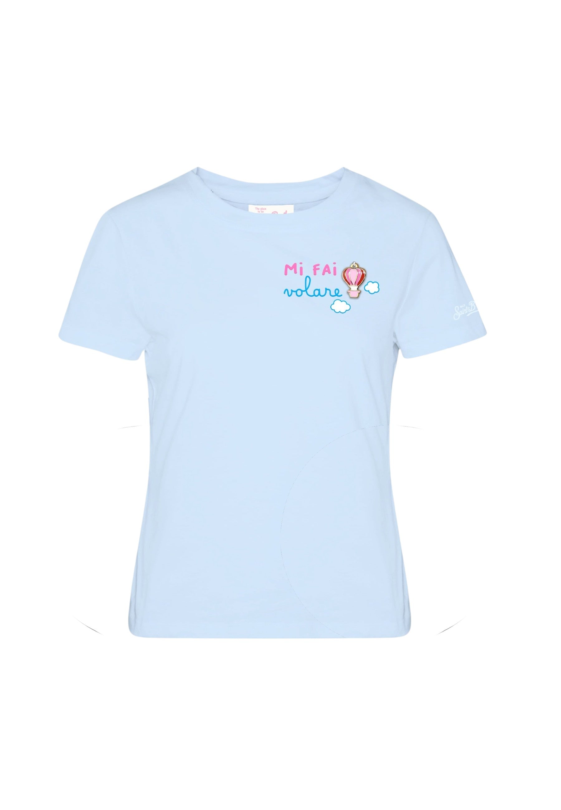 T-Shirt Manica Corta Donna Mc2 Saint Barth Mi Fai Volare Charm Emb Emilie EMI0001