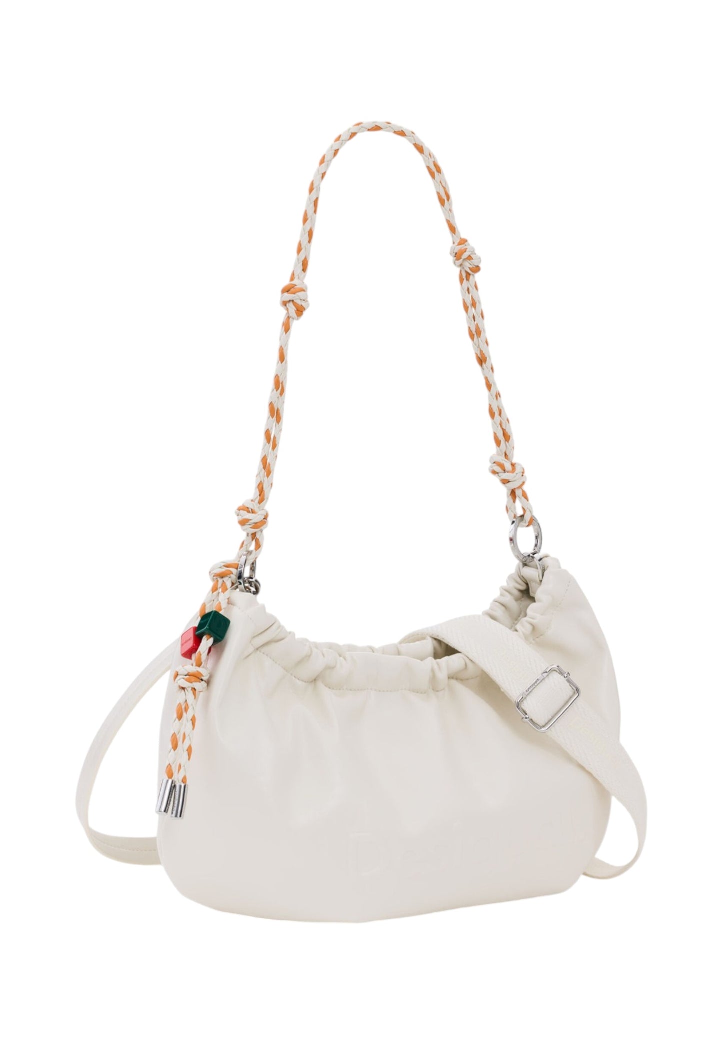 Borsa A Spalla Donna Desigual  Bag Half Logo Waverly Ecru K1010 26SAXP73