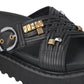 Sandali Bassi Donna Pinko In Nappa Intrecciata Con Anelli Metallici Kate 09 SD0537P003