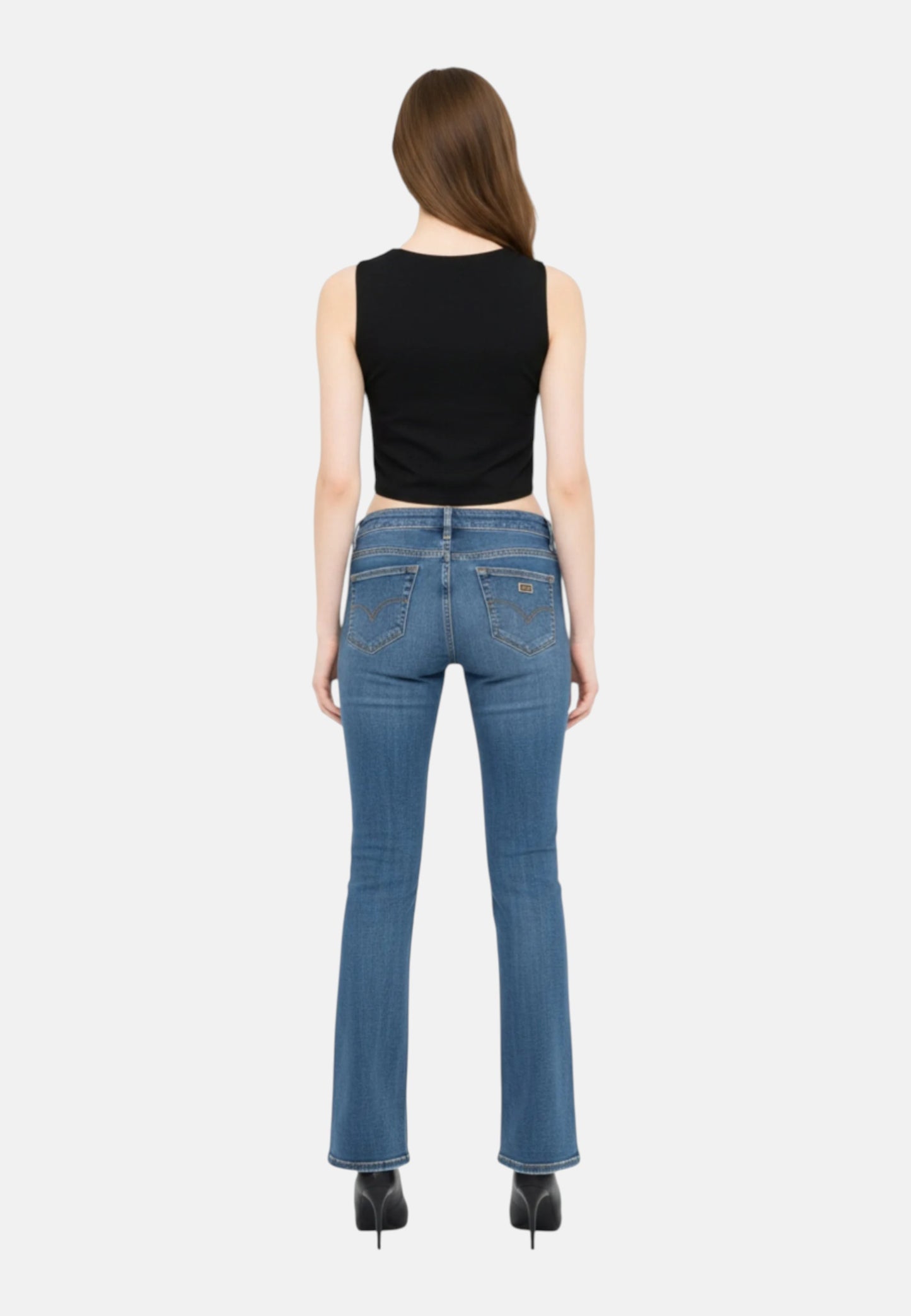 Jeans Flare Fit Donna Liu Jo Cropped Vita Regolare Fly UA6022DM310