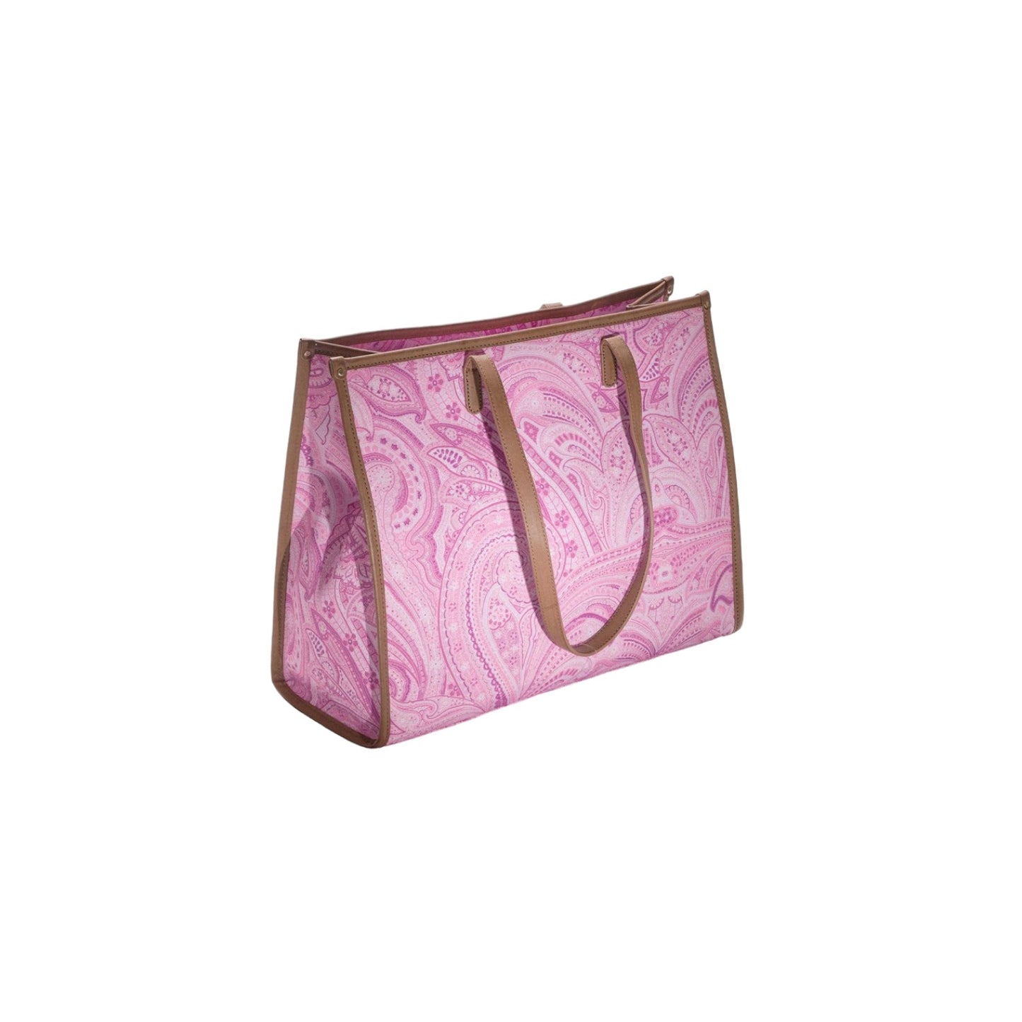 Borsa A Spalla Donna Gaelle  Shopper In Canvas Con Stampa Paisley E Targhetta GBBDA680