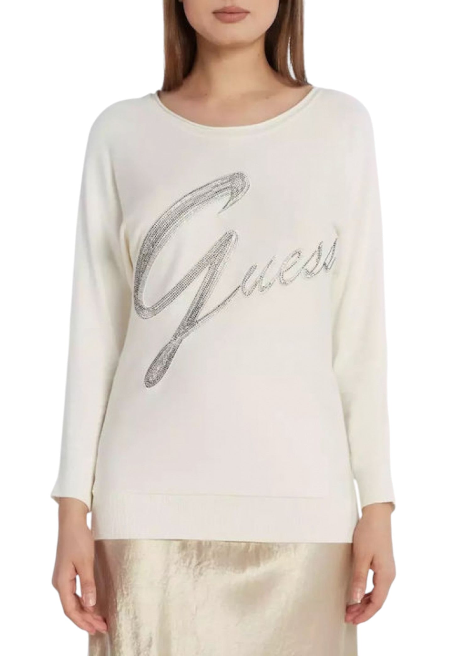 Maglione Scollo A Barca Donna Guess  Sophie Bat W3BR25Z2NQ2