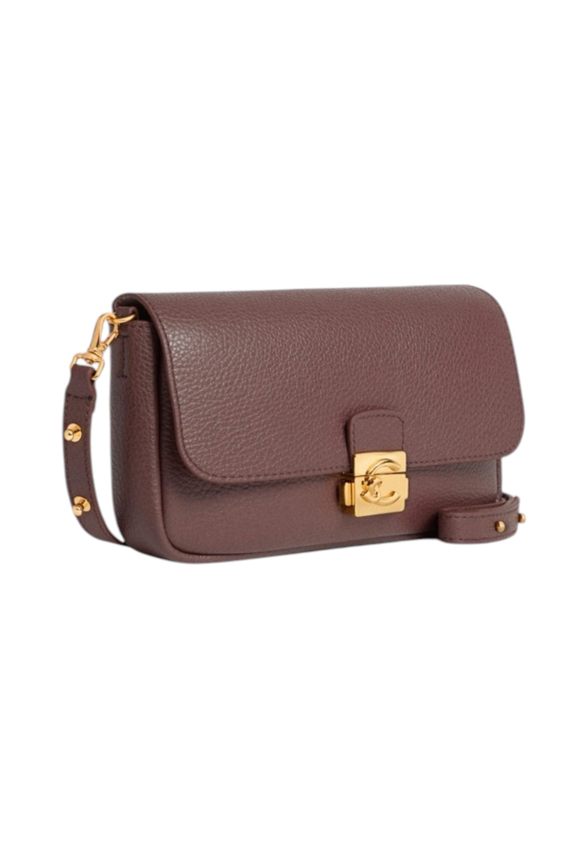 Borsa A Tracolla Donna Coccinelle Mini Bag, Pelle con grana, Chiusura con dettaglio lock C-Me Lock E5U4K520101