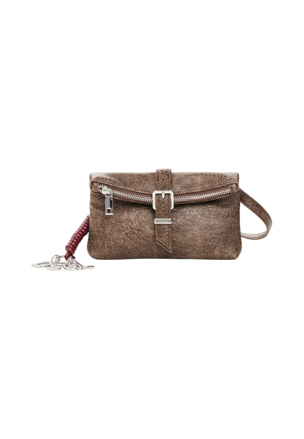 Portafoglio Con Portamonete Donna Desigual  Mone Half Logo Clutch Micro New Choco 26WAYP37