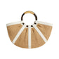 Borsa A Mano Donna Coccinelle In Paglia/Pelle Martellata Fine Coccinelle Shell Straw Medium E1U5D180201