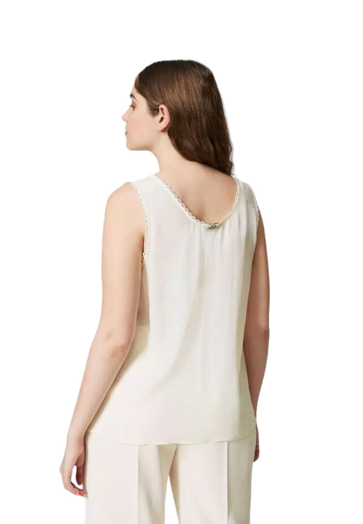 Canotta  Donna Twinset  In Crepe De Chine 231TP2453