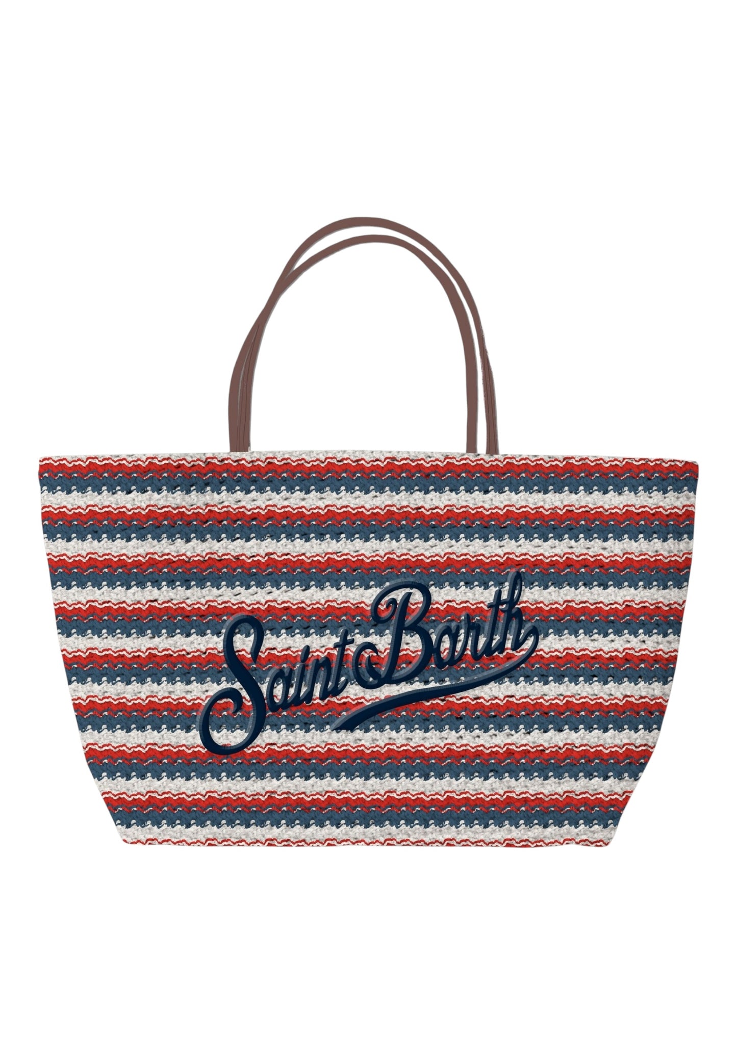 Borsa A Spalla Donna Mc2 Saint Barth Stripes Tris Crochet Tote CRO0007