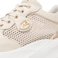 Sneakers Basse Donna Nero Giardini In Pelle Con Inserti Laterali In Tessuto Mesh E Logo Metallico  E615180D