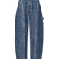 Jeans Barrel Fit Donna Liu Jo Con Stampa Pitone  UF6519D0397