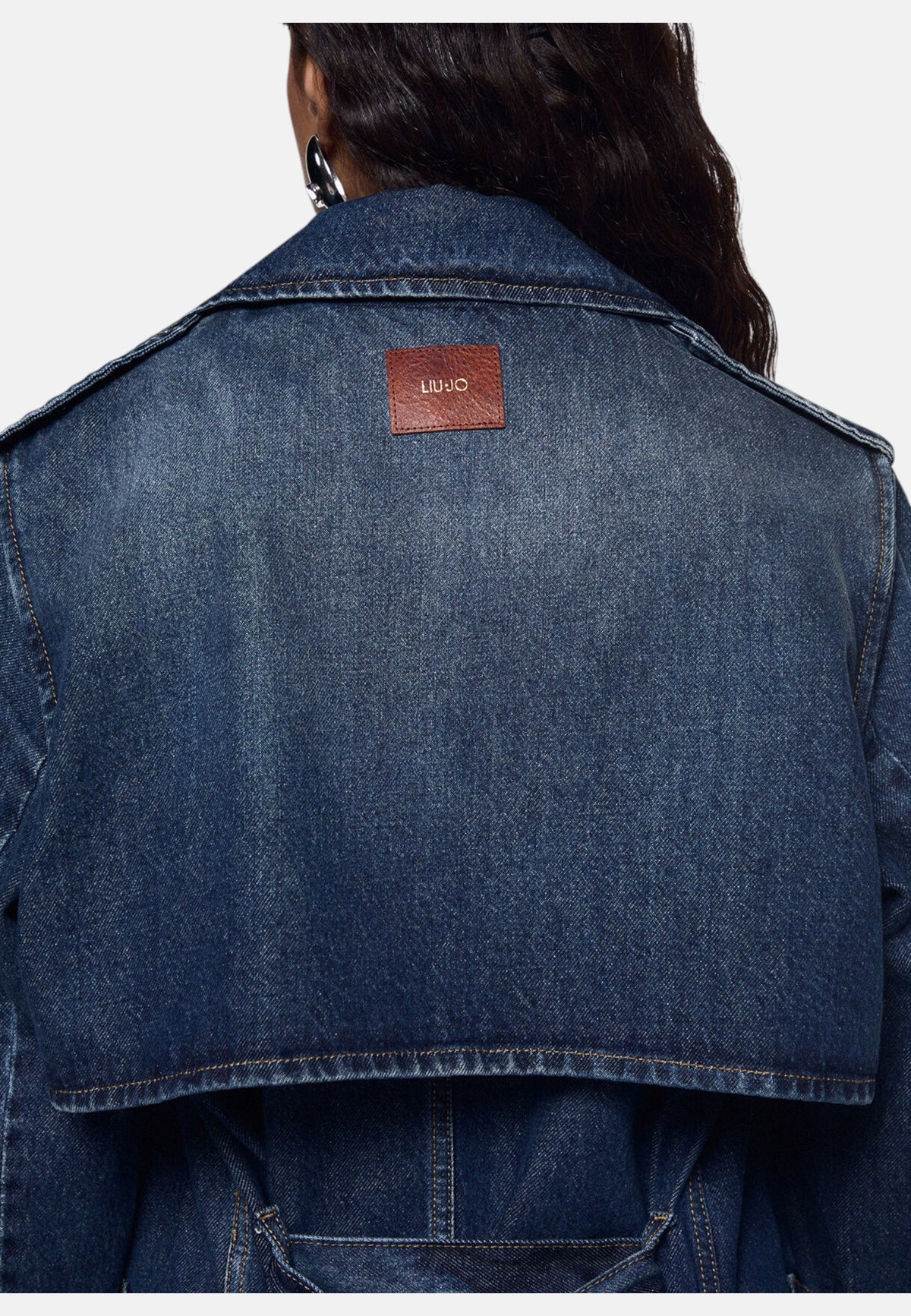 Cappotto Trench Donna Liu Jo In Denim  UF6503D0398