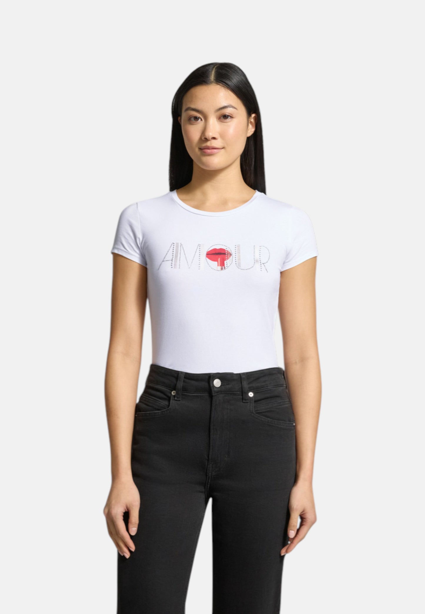 T-Shirt Manica Corta Donna Guess  Amour Lux R3 W6RI03KA0Q1