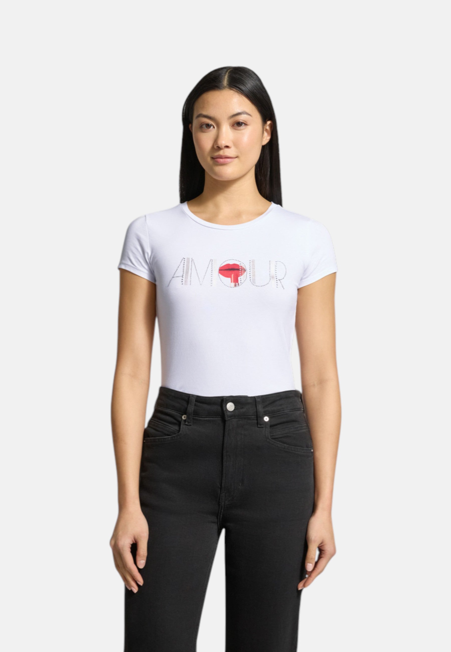 T-Shirt Manica Corta Donna Guess  Amour Lux R3 W6RI03KA0Q1