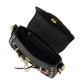 Borsa A Mano Donna Braccialini A Bauletto, Singolo con tracolla removibile e regolabile, Chiusura con clip, Due tasche interne, una con zip e una aperta, Borchie, patch e dettagli in cristallo, Dimensioni: 21 x 6.5 x 15 Cm Rock B19270YY