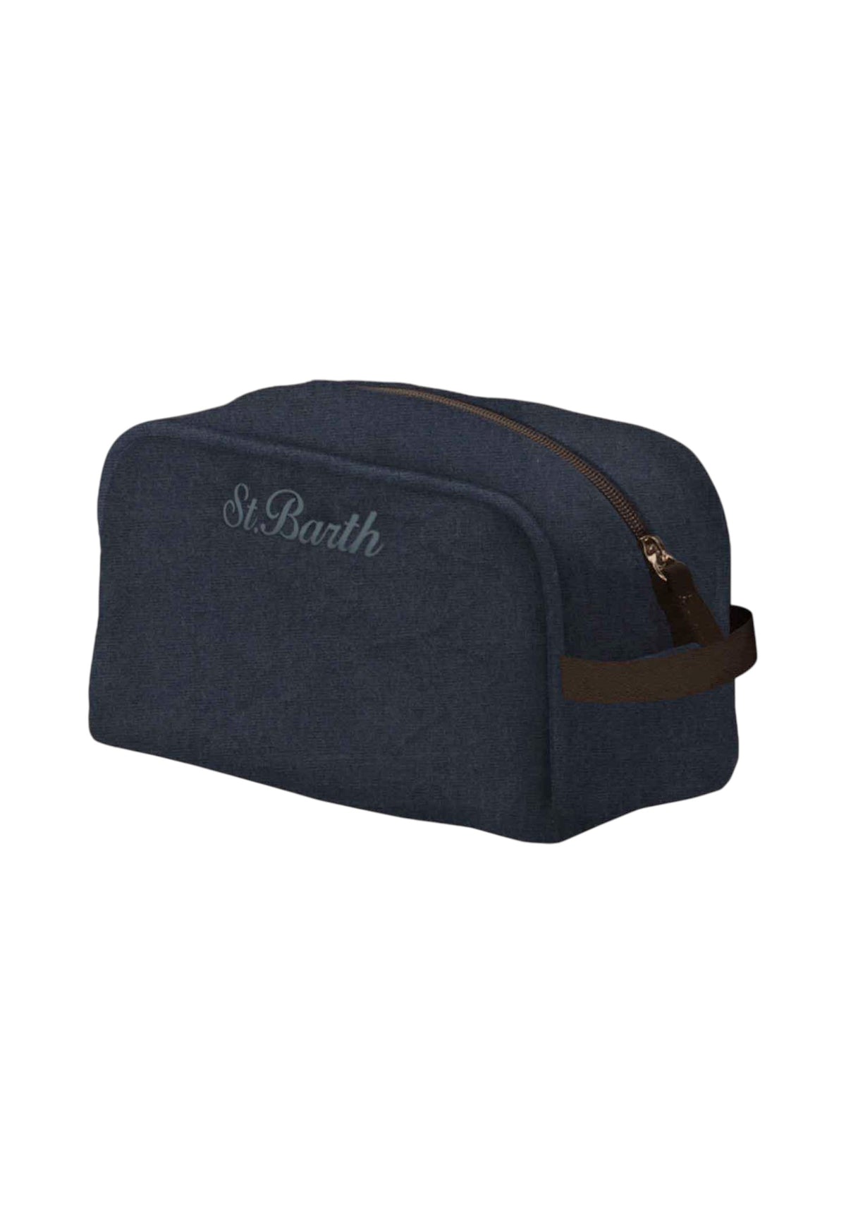 Beauty Case  Unisex Mc2 Saint Barth Zip Superiore, Maniglia Laterale, Il Ricamo Saint Barth Westwood Wax WES0011