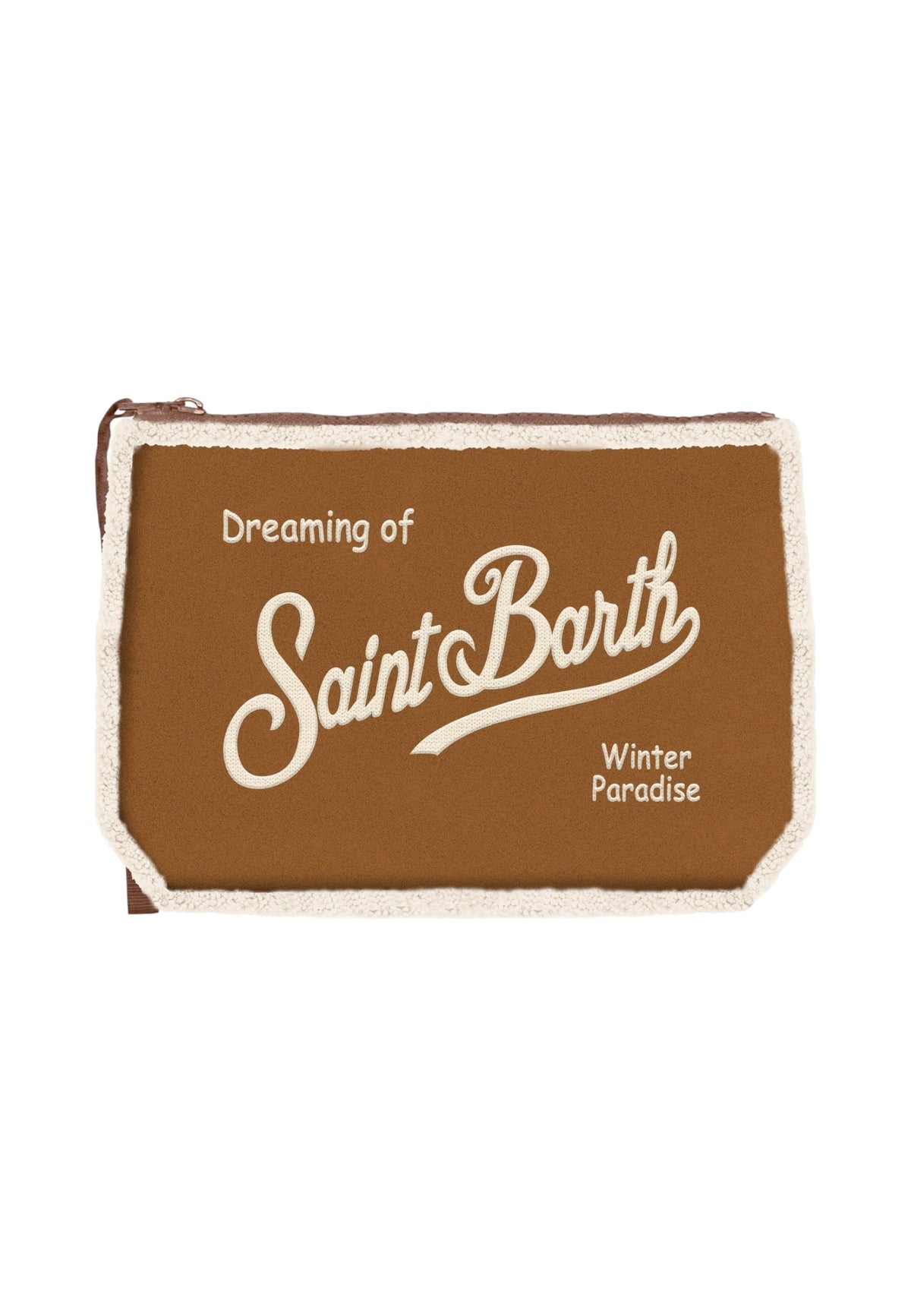 Pochette  Unisex Mc2 Saint Barth Chiusura Con Zip, Laccetto Laterale, Il Logo Saint Barth Sul Davanti Aline Shearling ALI0033