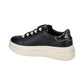 Sneakers Basse Donna Valleverde chiusura con lacci, applicazioni perlate, inserto animalier sul tallone, suola a contrasto  V35453A