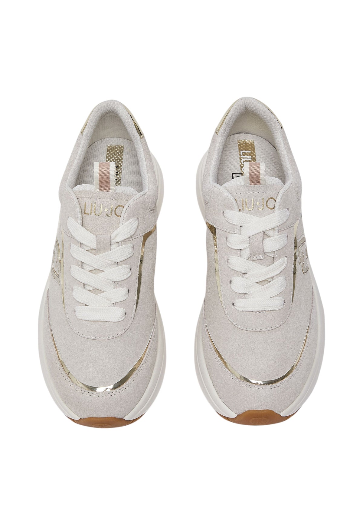 Sneakers Basse Donna Liu Jo In Pelle Scamosciata Con Platform E Logo Laterale Stardust 01 BF6029PX911