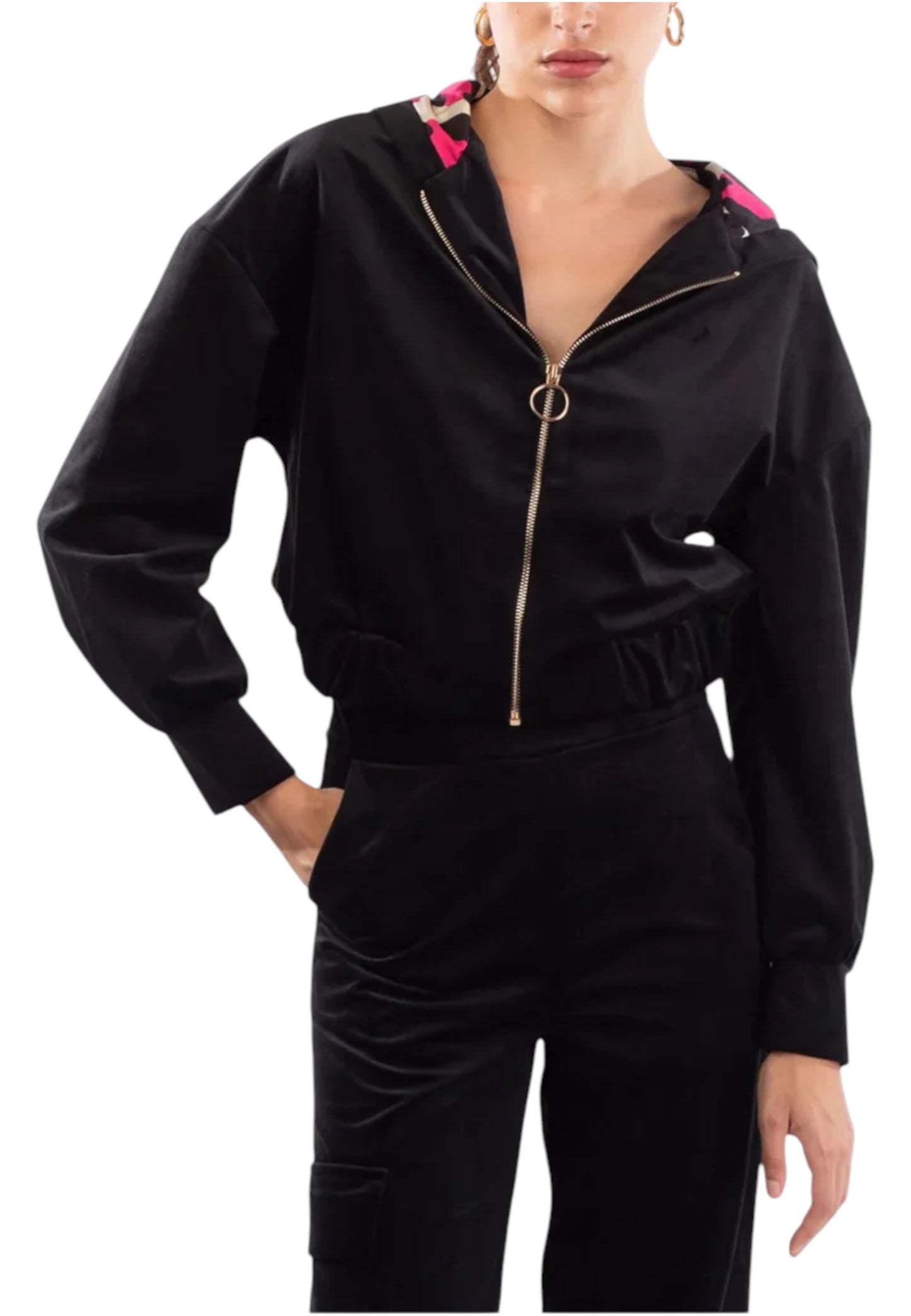 Felpa Con Cappuccio Donna Le Volière   F465