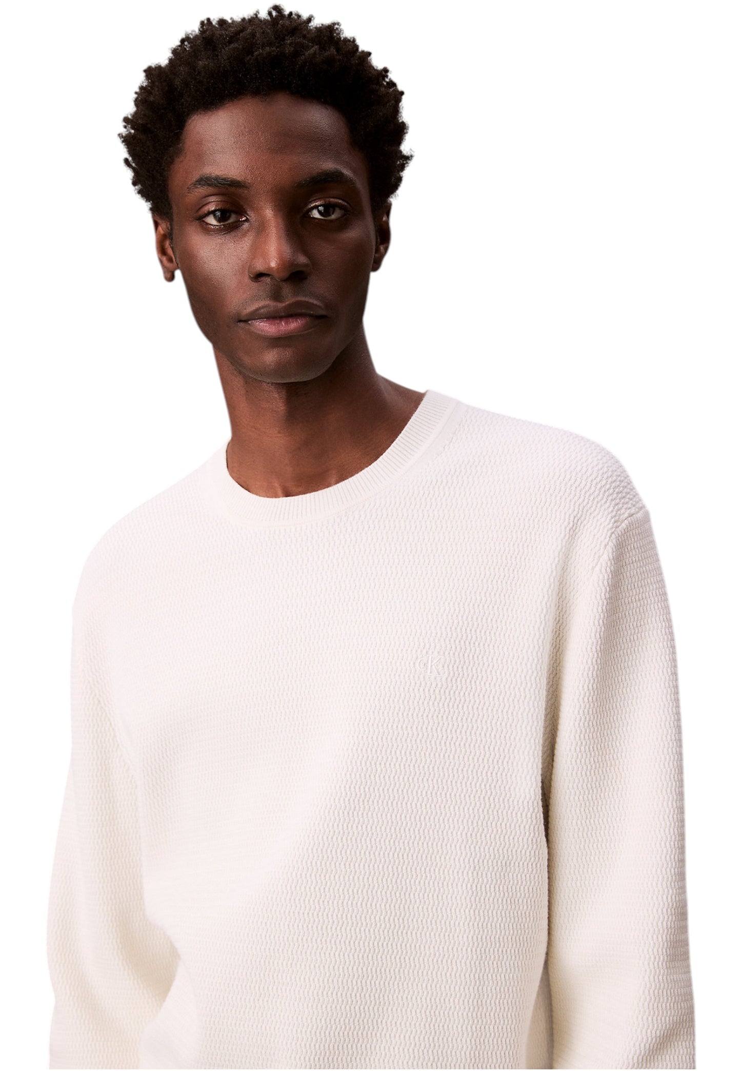 Maglione A Girocollo Uomo Calvin klein  Texture Cotton LV04LB327G