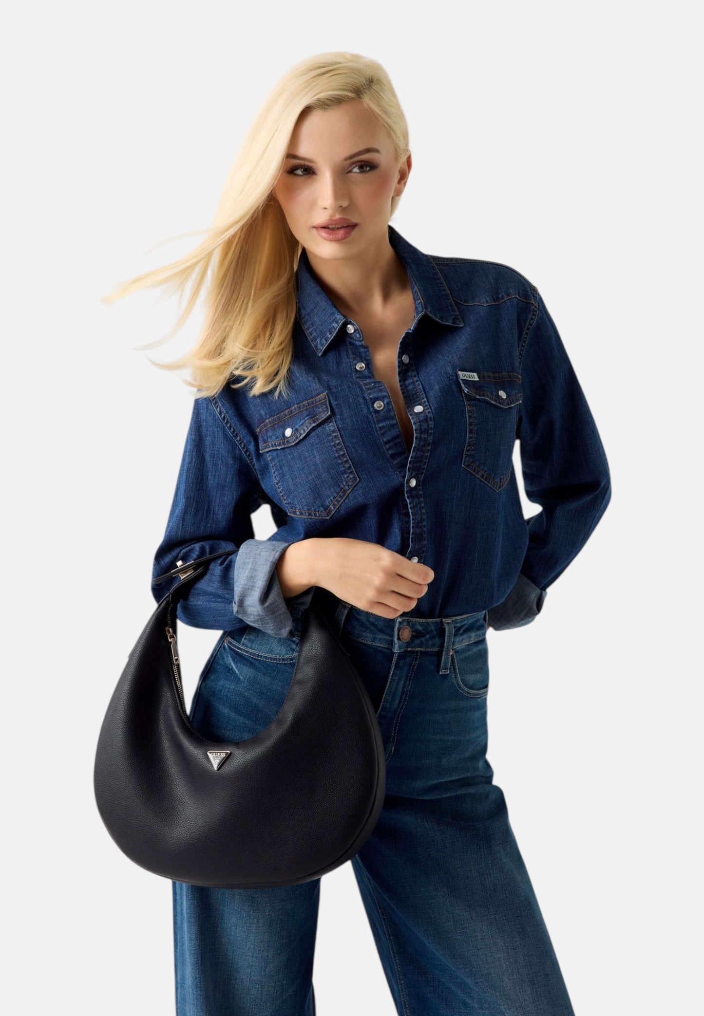 Borsa A Spalla Donna Guess Hobo Evie HWBG9664020