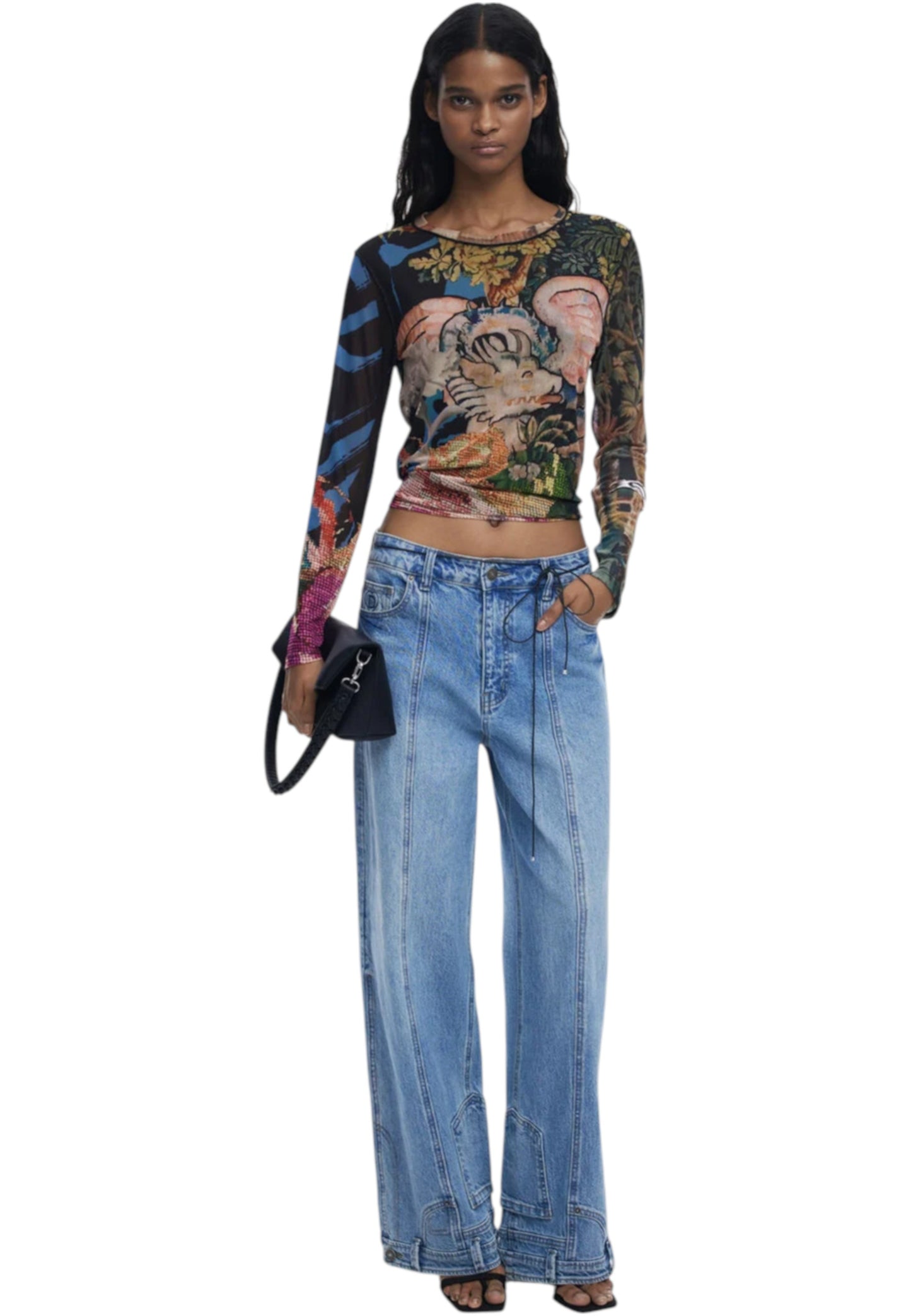 T-Shirt  Donna Desigual  Ts Dragon Lacroix 25WWTK39