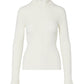 Maglia Collo Alto Donna Liu Jo A Costine Con Volant Sulle Maniche  CF6043MA82O
