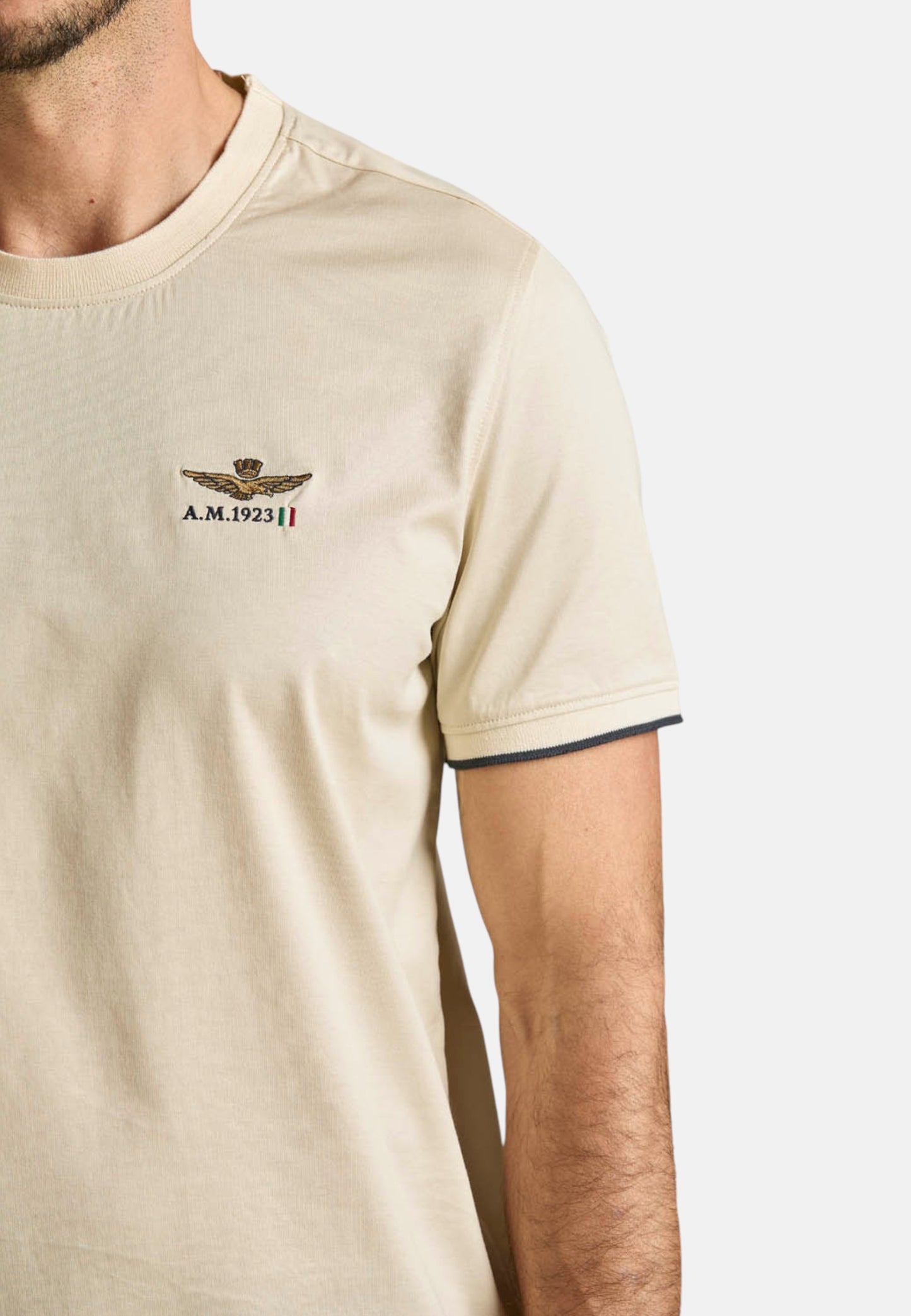 T-Shirt Manica Corta Uomo Aeronautica Militare In Jersey Di Cotone Mercerizzato  261TS2508UJ00682