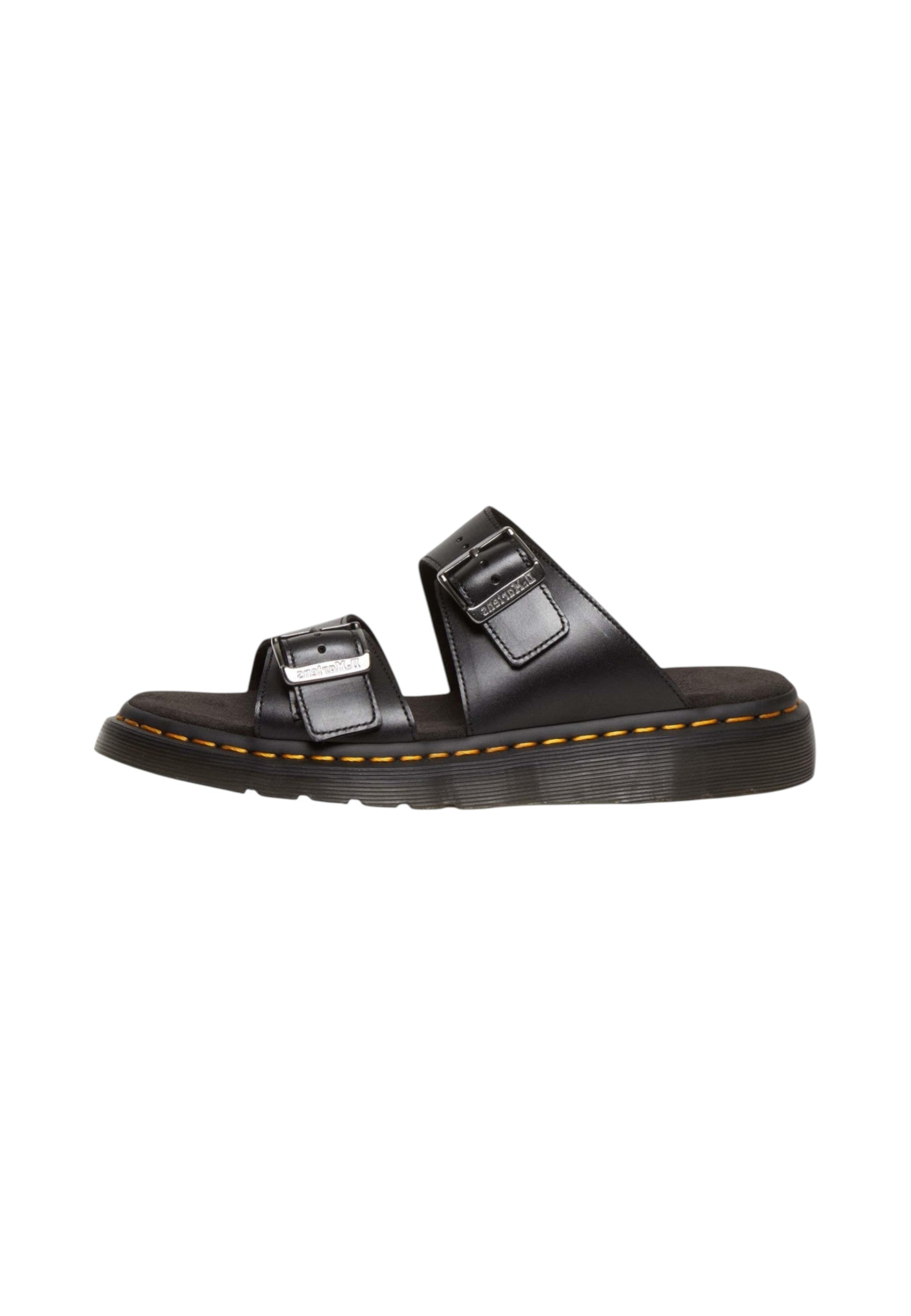 Ciabatte  Uomo Dr. Martens A Doppia Fascia Josef Black Analine 31570
