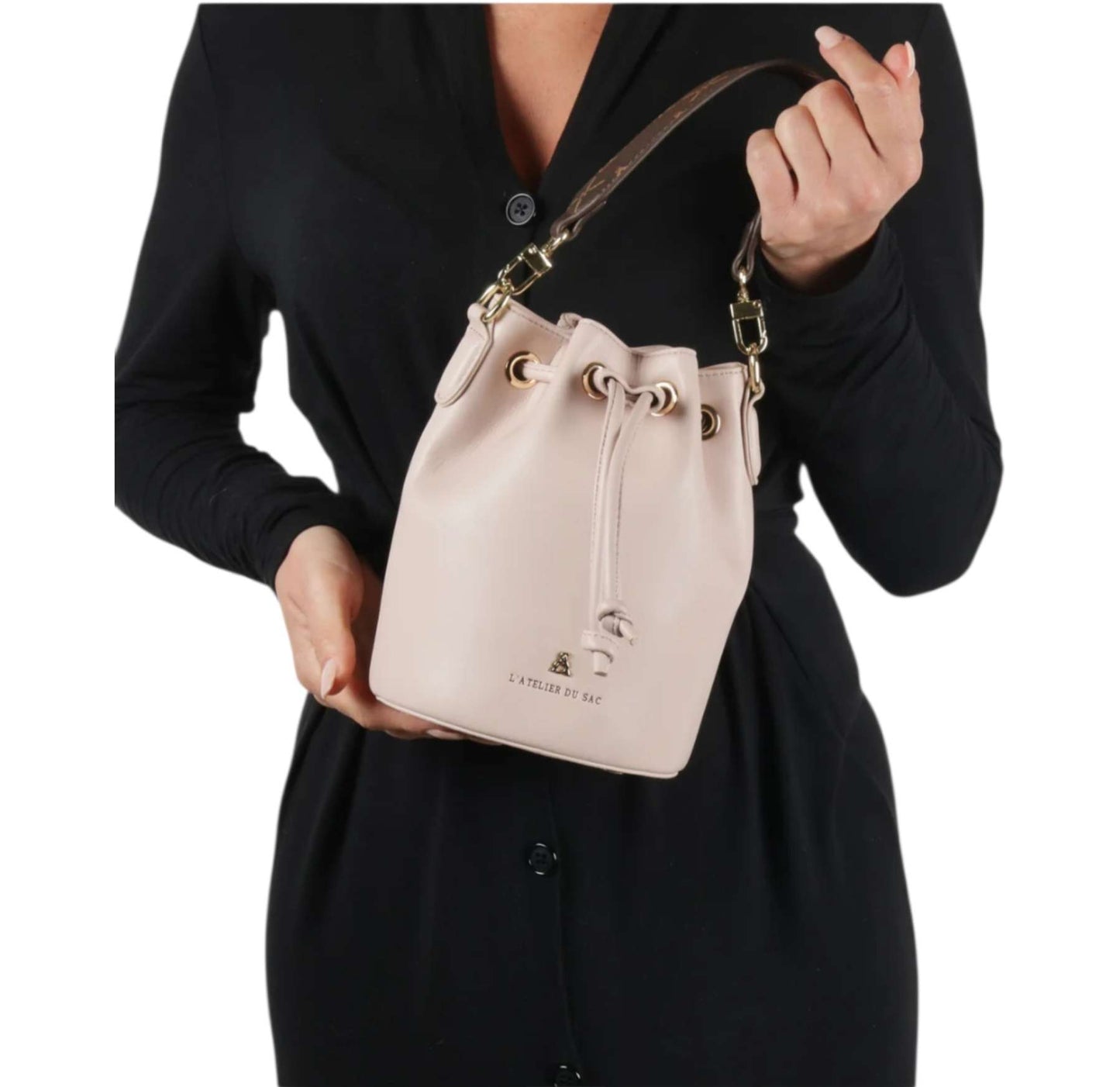 Borsa A Spalla Donna L'Atelier du Sac Bucket Bag My Milady Petite Edmond