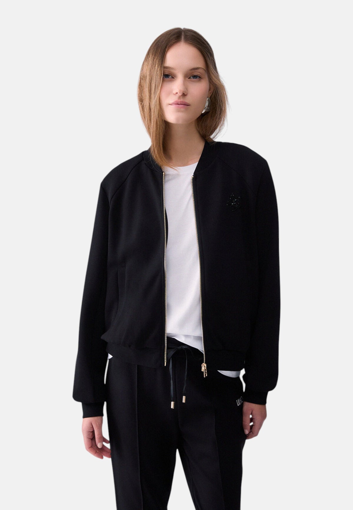Felpa Con Zip Donna Liu Jo   TF6287J3958
